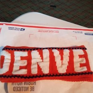 official broncos head band.nwt